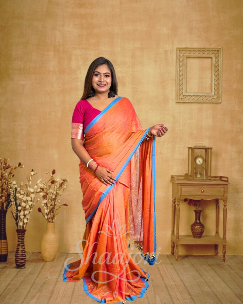 Orange Cotton Mulmul