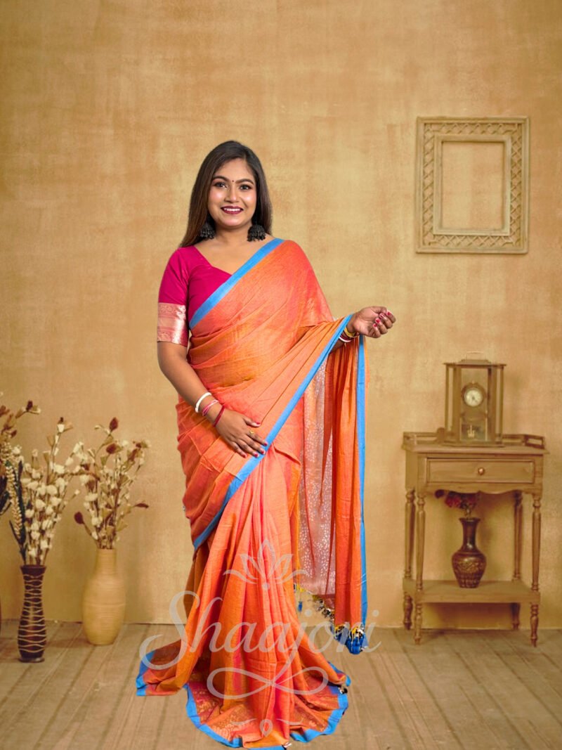 Orange Cotton Mulmul