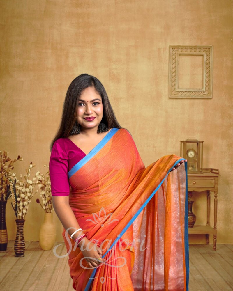 Orange Cotton Mulmul